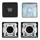 MACSEEJI Replacement Individual Key Cap with Hinge for M1 M2 M3 M4 MacBook Pro A2141 A2251 A2289 A2338 A2442 A2485 A2779 MacBook Air A2179 A2337 A2681 20212024 W Key
