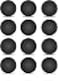 LeFix 12 x Rubber Silicone Feet DotDiameter0575inch146mm with AdhesiveCompatible with DELLAsusLenovoHP LaptopComputer CaseKeyboard RiserAppliance FeetMultiple PurposeBlack
