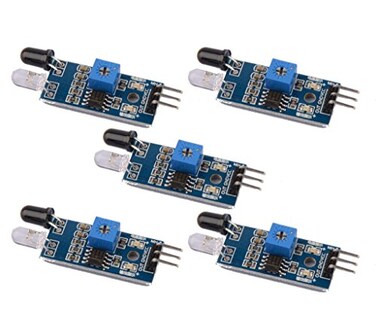 DAOKI 5 PCS IR Infrared Obstacle Avoidance Sensor Module for Arduino Smart Car Robot 3Wire