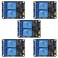 DWEII 5pcs 5V 2 Channel 5V Relay Module with Optocoupler Low Level Trigger Expansion Board Compatible with R3 MEGA 2560 1280 DSP ARM PIC AVR STM32 Raspberry Pi