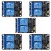 DWEII 5pcs 5V 2 Channel 5V Relay Module with Optocoupler Low Level Trigger Expansion Board Compatible with R3 MEGA 2560 1280 DSP ARM PIC AVR STM32 Raspberry Pi