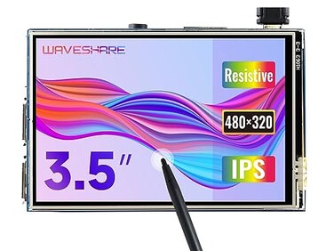 waveshare Waveshare 35inch Resistive Touch Display Compatible with Raspberry Pi 54B3BZeroZero WZero 2WPicoPico WPico WH 480320 IPS Screen SPI