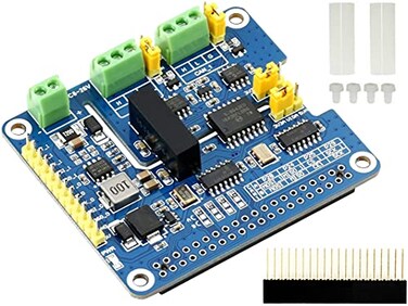 waveshare 2Channel Isolated CAN FD Expansion HAT for All Raspberry Pi Support CAN20 and CAN FD Protocolswith MCP2518FD CAN Controller MCP2562FD CAN Transceiver Onboard Multi Protection Circuits