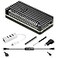 iUniker Pi Zero Aluminum Case Kit with Pin Header OTG Hub HDMI Adapter OnOff Switch for Pi Zero 2