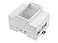 waveshare Waveshare Raspberry Pi 4 Case DIN Rail ABS Case Clear Top Window Large Inner Space Compatible with Various Raspberry Pi HATs