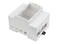 waveshare Waveshare Raspberry Pi 4 Case DIN Rail ABS Case Clear Top Window Large Inner Space Compatible with Various Raspberry Pi HATs