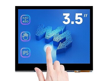 waveshare 35inch Capacitive Touch Screen LCD Compatible with Raspberry Pi 54B3BZeroZero WZero 2WPicoPico WPico WH 640480 DPI IPS Toughened Glass Cover Low Power Solution