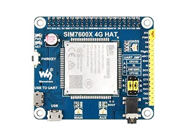 waveshare Waveshare 4G3G2GGSMGPRSGNSS HAT Compatible with Raspberry Pi 54B3BZeroZero WZero 2WPicoPico WPico WH LTE Cat4 4G 3G 2G Support GNSS Positioning Global Band