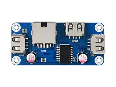 waveshare Waveshare EthernetUSB HUB HAT B Compatible with Raspberry Pi ZeroZero W4B3B3B 1x RJ45 Ethernet Port 3X USB 20 Ports