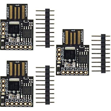 crazydiodes 3pcs Digispark Kickstarter ATtiny85 Module General Micro USB Development Board for Arduino