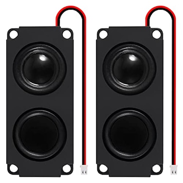 AEDIKO 2pcs 5W 8 Ohm Mini Speaker FullRange Double Cavity Advertising Machine Small Speaker 33V 5V with JSTPH25mm2 pin Interface