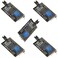 ANMBEST Anmbest 5PCS IIC I2C Serial Interface Board LCD1602 LCD2004 Blue Backlight LCD Display Adapter Plate PCF8574 Expansion Board for Arduino UNO R3 MEGA DIY Kit