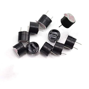 bnafes DC 3V Active Buzzer 2 Terminals for Arduino Raspberry PiMagnetic Electronic Continous Long Beep Tone Alarm Sounder Pack of 10