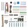 DEYUE 458 Electronic Starter Fun Kit for Arduino Raspberry Pi Basic Electronics Components Starter Kit Power Supply Module Jumper Wire Great Range of Resistors Breadboard 400 TiePoint