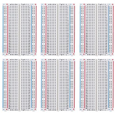 DEYUE breadboard Set Prototype Board 6 PCS 400 Pin Solderless Board Kit for Raspberry pi and Arduino Project