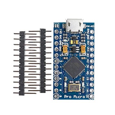 diymore Pro Micro Microcontroller 16MHz 5V with 2Row Pins Header Module Board ATmega32U4 Module Board Micro USB Pro Micro Development Board Microcontroller