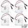 DORHEA Dorhea 4PCS 30x30x7mm Brushless 3007 Fan 33V5V Cooling Fan for Raspberry Pi 4 Model B 3 B 3 2 1 B RetroFlag NESPI Case