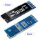 Frienda 2 Pieces I2C OLED Display Module 091 Inch I2C OLED Screen Driver Compatible with Arduino PowerSaving SelfIlluminating 33V 5VWhite Light