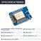 KeeYees ESP8266 ESP12F Mini WLAN WiFi Development Board 4M Bytes for Arduino for NodeMcu for WeMos 5PCS