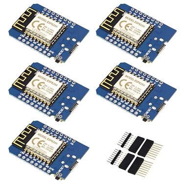 KeeYees ESP8266 ESP12F Mini WLAN WiFi Development Board 4M Bytes for Arduino for NodeMcu for WeMos 5PCS