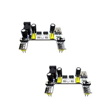 KOOBOOK 2Pcs Upgraded K2 MB102 MB102 Breadboard Power Supply Module 33V 5V for Arduino