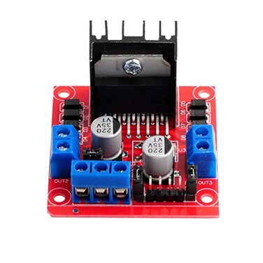 DIYmall L298N Motor Drive Controller Board Module Dual H Bridge DC Stepper for Arduino Smart Car Robot R3 2560 ESP32 ESP826