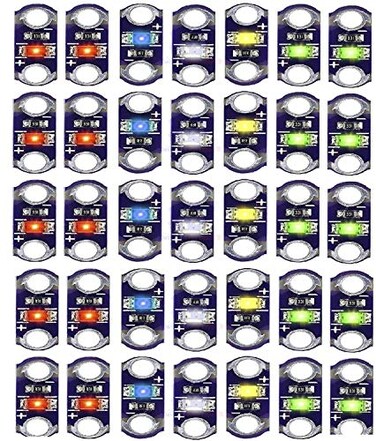Leyal 50pcslot Smart Electronics Lilypad Led RedWhiteOrangeEmerald GreenBlueYellowYellow Green Light Module for arduino IDS Lilypad LED Module