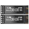 MakerFocus 2pcs 091 Inch I2C IIC OLED Display Module 128 x 32 Pixel SSD1306 Driver SelfLuminous Display Board for ArduinoRaspberry PiESP32 White