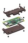 MakerSpot Accessories Raspberry Pi Zero W Acrylic Protector Case Cover Transparent Brown
