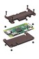 MakerSpot Accessories Raspberry Pi Zero W Acrylic Protector Case Cover Transparent Brown