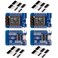 QCCAN 4PCS ESP8266 ESP12 ESP12F NodeMcu Mini D1 Module WeMos Lua 4M Bytes WLAN WiFi Internet Development Board Base on ESP8266 ESP12F Compatible with WeMos D1 Mini