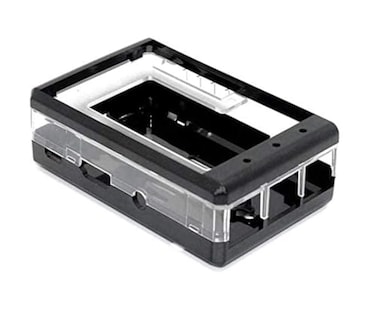 sb components 32 TFT LCD Transparent Case for Raspberry Pi 2 and Raspberry Pi 3 Black
