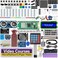 SunFounder Raspberry Pi Pico W Ultimate Starter Kit with Online Tutorials RoHS Compliant 450 Items 117 Projects MicroPython CC Compatible with Arduino IDE