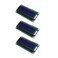 Teyleten Robot LCD1602 LCD Display Screen Module 16X2 Character Serial Blue Backlight LCD Module PCF8574T PCF8574 IIC I2C for Raspberry Pi Arduino STM32 DIY 3PCS