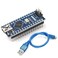 TISEKER Mini Nano V30 ATmega328P Microcontroller Board with USB Cable for Arduino