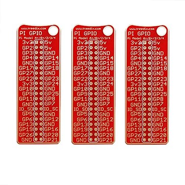 Treedix 3pcs GPIO Reference Board Pinout Plus Compatible with Raspberry Pi A B 2 3 4