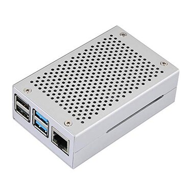 Unistorm Raspberry Pi 4 Case RPI 4 Aluminum Case Silver Enclosure for RPI 4 Model B