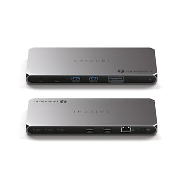Satechi Thunderbolt 4 Dock 100W Charging Dual Monitor HDMI 4K60Hz 40Gbps Data Transfer 2 USBA 32 Ethernet Thunderbolt 4 Dock for MacBook AirPro M5 MacWindows DisplayLink Software Required