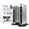 Plugable 16in1 Thunderbolt 4 Dock Dual 4K Monitors for M4M5 MacBook AirPro 100W Charging 2X HDMI 2X DisplayPort 25G Ethernet 7X USB MicroSDSD Card Reader Windows USB4 Compatible