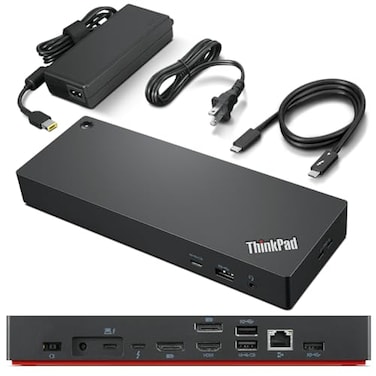 Lenovo ThinkPad Universal Thunderbolt 4 Dock 4 Displays Dynamic Power Charging up to 100W Black