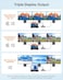 NOVOO USB C Docking Station Dual HDMI Adapter 11 in 1 Multi Display Docking Station Dual Monitor with 2 HDMI VGA 100W PD 4 USB USB C Hub Multiport Dongle Compatible with MacBookDellHPLenovo Laptops