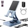 NEWQ Versatile USB C Docking Station for iPad USBC 11in1 with SD TF 40 Reader 4K60Hz HDMI RJ45 Audio USB A USB c Rotatable Also for Tablet Steam Deck ROG Ally Legion Go with 65W Adapter