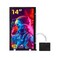 wisecoco 14 Inch LCD Screen for Lian Li O11 Mini PC Case FHD 1920x1080 Laptop Screen Replacement PC Secondary Display HDMI 72 NTSCWhite