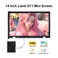 wisecoco 14 Inch LCD Screen for Lian Li O11 Mini PC Case FHD 1920x1080 Laptop Screen Replacement PC Secondary Display HDMI 72 NTSCWhite