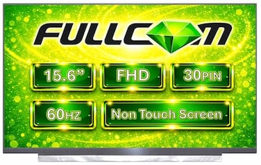 FULLCOM New Replacement Screen for N156HGAEA3 NT156FHMN51 NT156FHMN62 NT156FHMN61 156 FHD 1920x1080 TN 30 Pin NonTouch No Brackets for LaptopDisplayScreenLCD Application