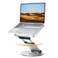 Nulaxy Telescopic 360 Rotating Laptop Stand for Desk Adjustable Height Swivel Pull Out Design Ergonomic Laptop Riser Fits All 1017 Laptops Computer MacBook Silver
