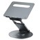 Nulaxy Telescopic 360 Rotating Laptop Stand for Desk Adjustable Height Swivel Pull Out Design Ergonomic Laptop Riser Standing Desk Converter Fits All 1017 Laptops Computer MacBook Gray