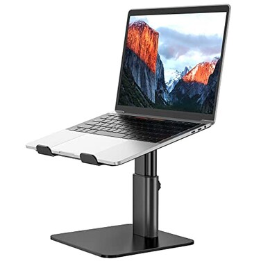 BESIGN LSX6N Laptop Stand Ergonomic Adjustable Notebook Riser Computer Holder Laptop Mount Compatible with 10156 Laptops Black