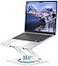 ALASHI Laptop Stand for Desk with 360 Rotating Base MultiAngle Adjustable Laptop Stands Foldable Laptop Riser Compatible with 10 to 156 Inches PC Computer White