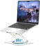 ALASHI Laptop Stand for Desk with 360 Rotating Base MultiAngle Adjustable Laptop Stands Foldable Laptop Riser Compatible with 10 to 156 Inches PC Computer White